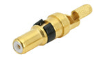 17 DM 537 425 Single turned coax contact for cable.