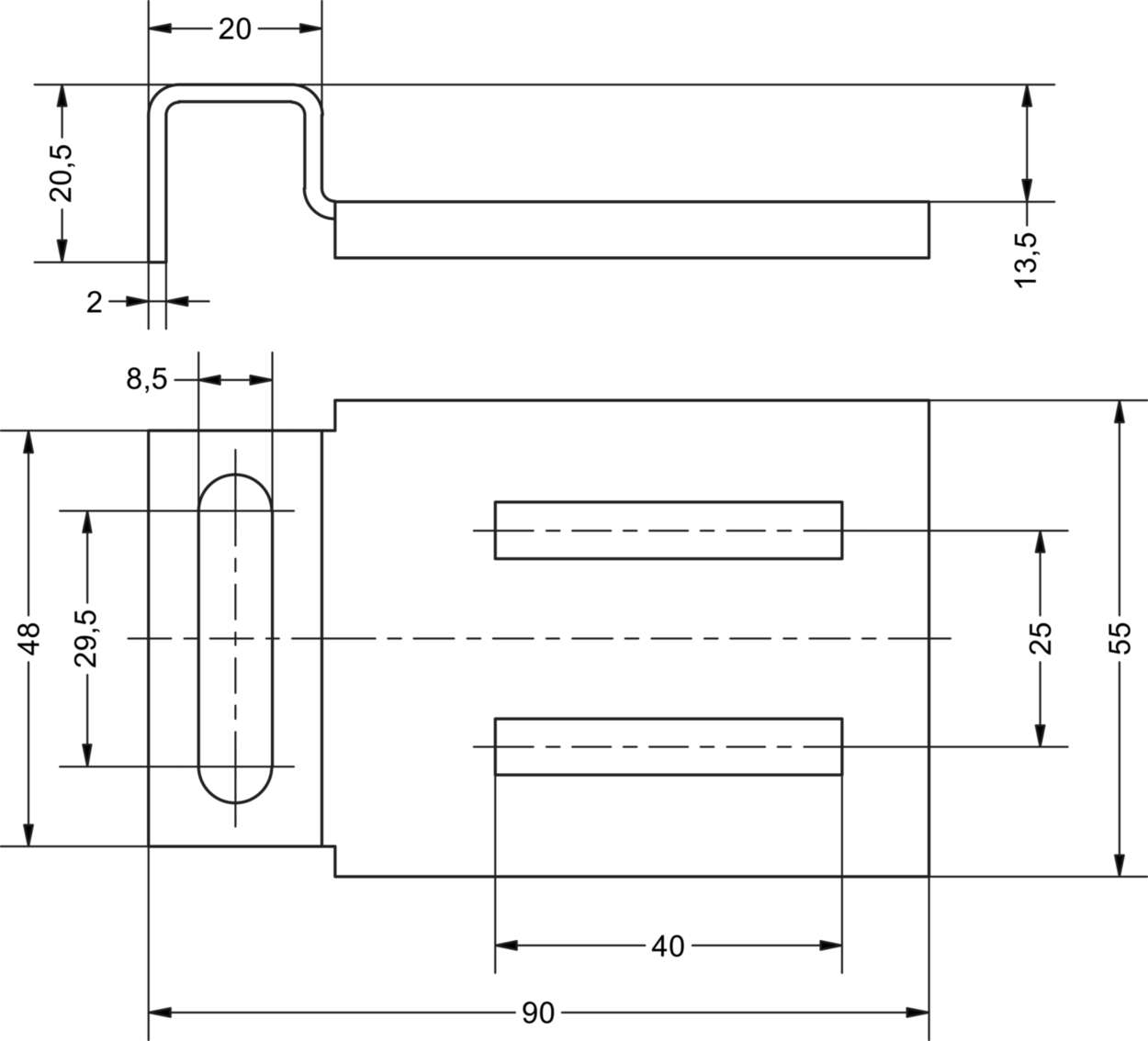 Cabinet|Accessories|Mounting part|Adapter angle