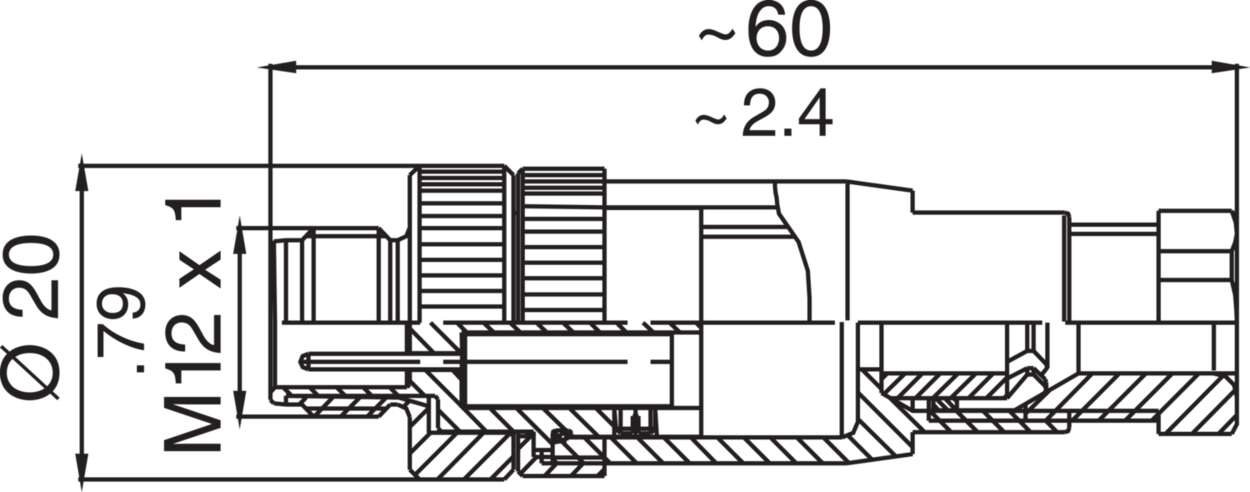 Actuator Sensor cable assembly|Configurable connector|M 12|M 12