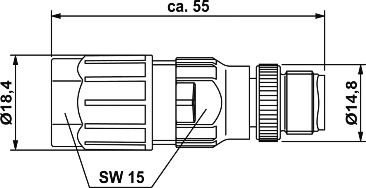 Actuator Sensor cable assembly|Configurable connector|M 12|M 12