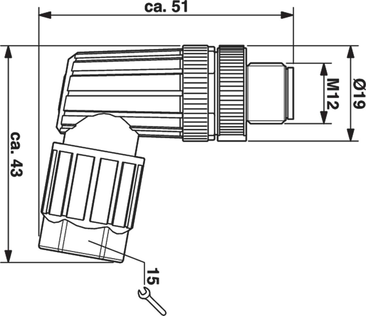 Actuator Sensor cable assembly|Configurable connector|M 12|M 12