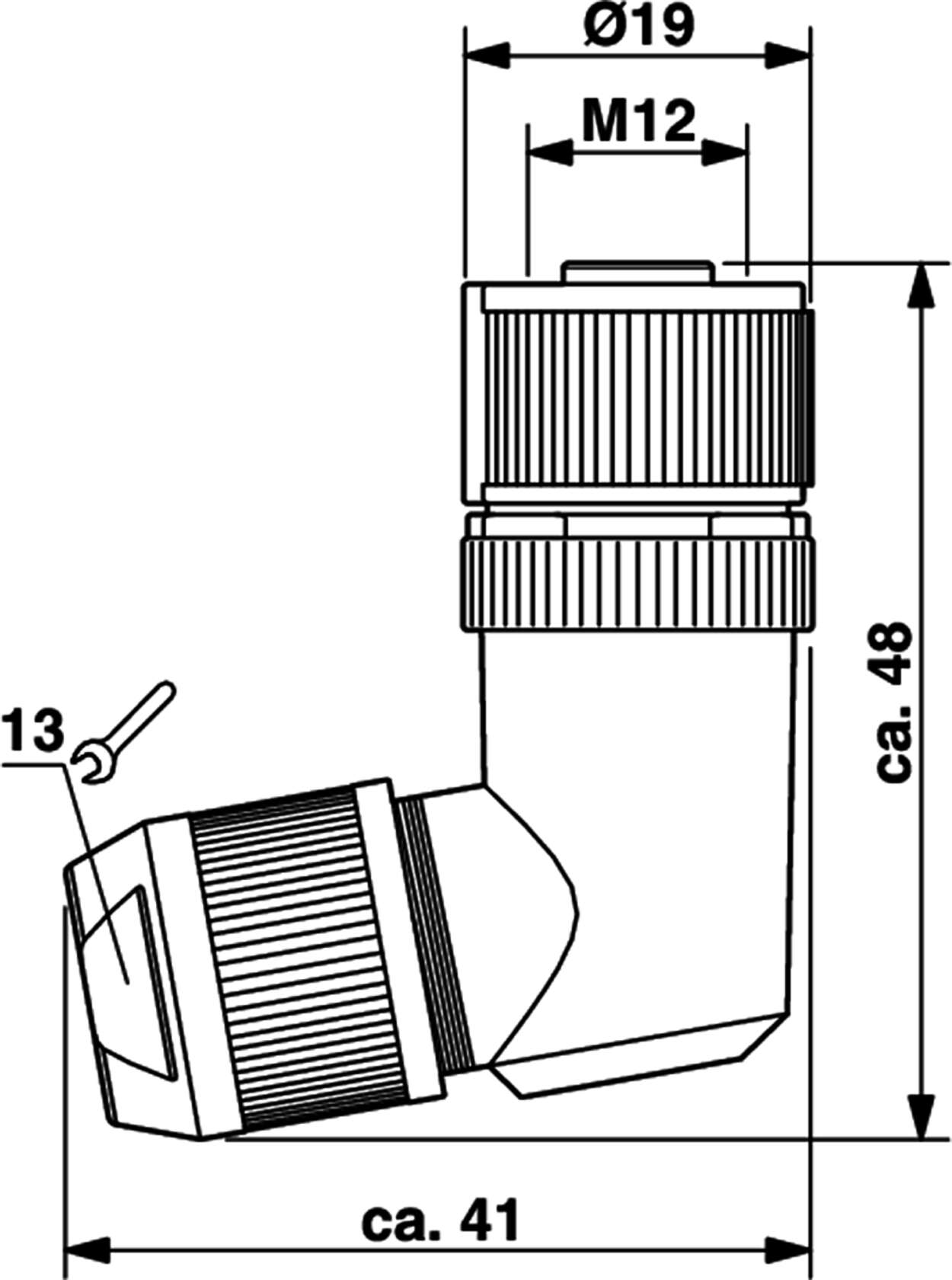 Actuator Sensor cable assembly|Configurable connector|M 12|M 12