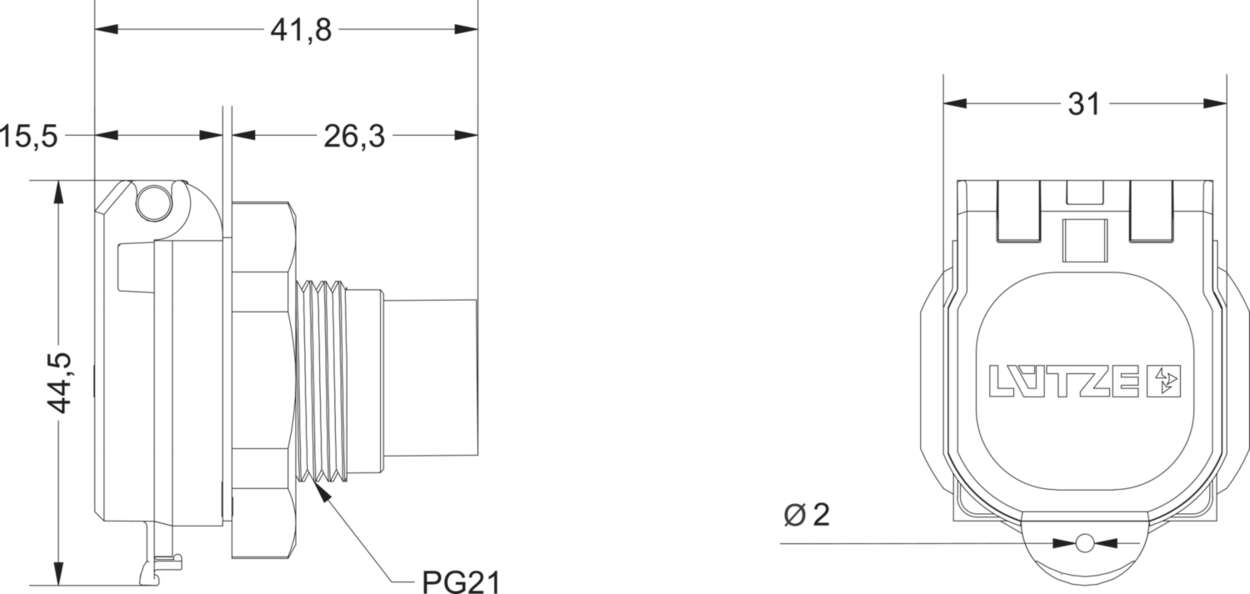 Actuator Sensor cable assembly|Panel connector|Interface module|Interface module