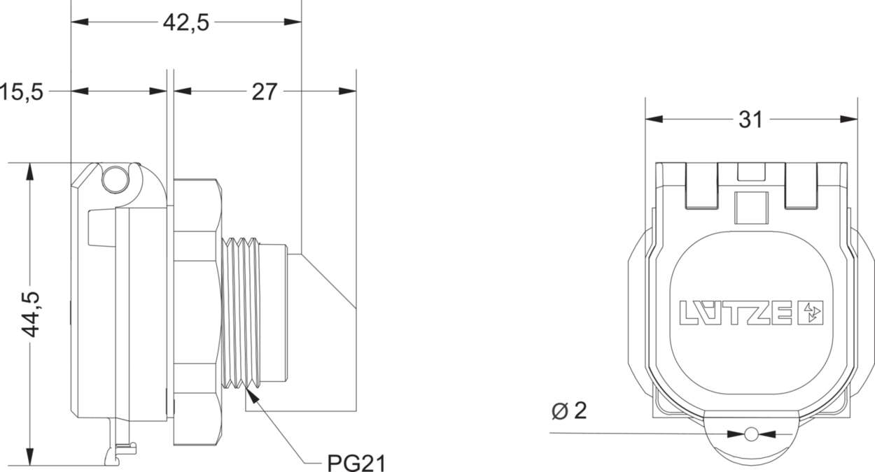Actuator Sensor cable assembly|Panel connector|Interface module|Interface module