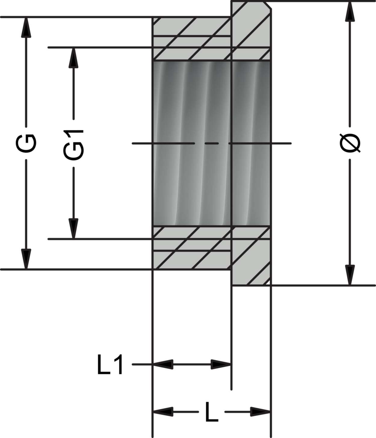 Cable fitting + accessories|Adapter|RR metal|metric/metric