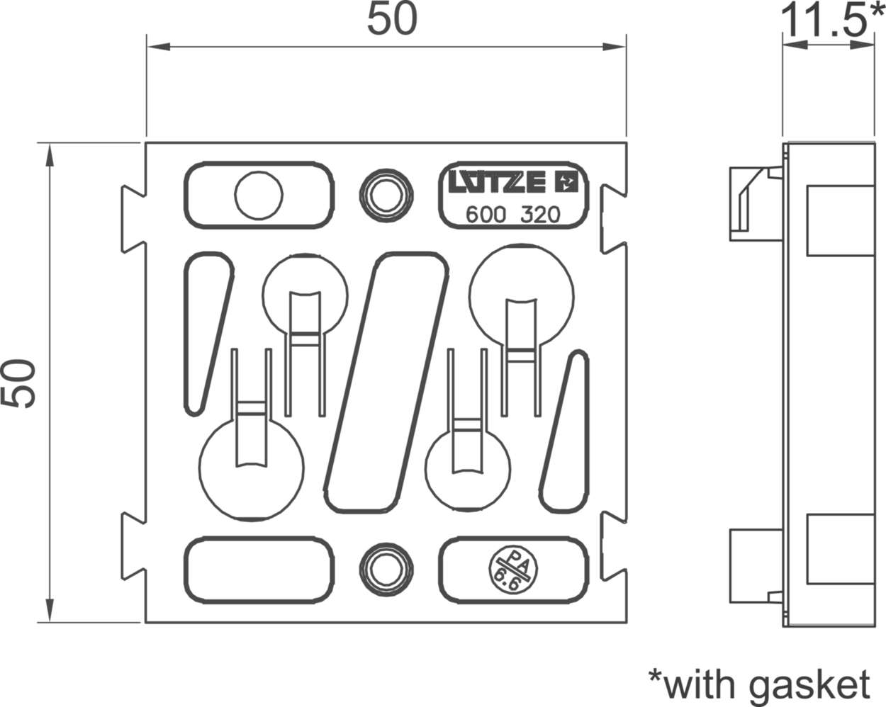 Cable fitting + accessories|Cablefix|Flange|Flange