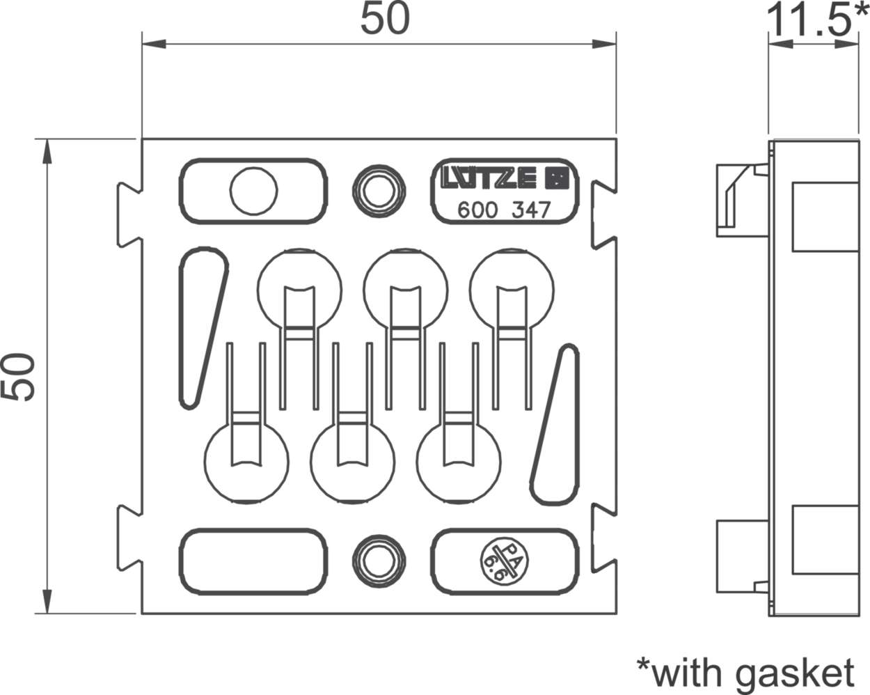 Cable fitting + accessories|Cablefix|Flange|Flange
