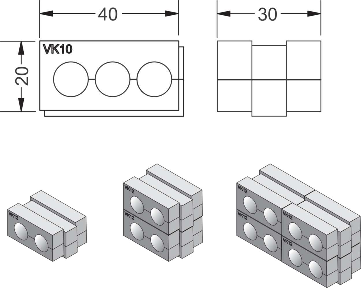 Cable fitting + accessories|Cablefix Vario|Rubber module|Rubber module