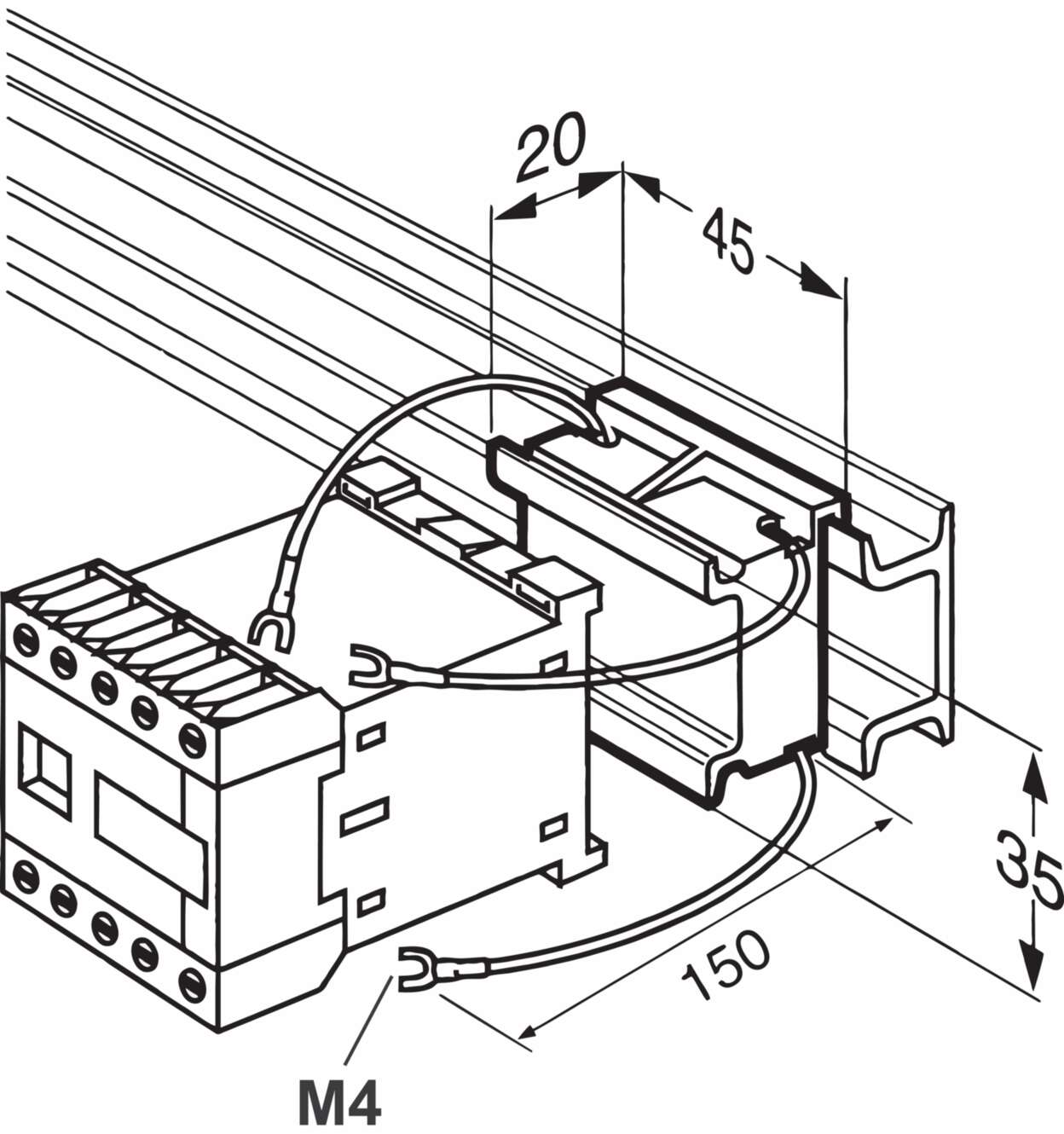 Protection and suppression techn|Motor suppression|In the control cabinet|In the control cabinet