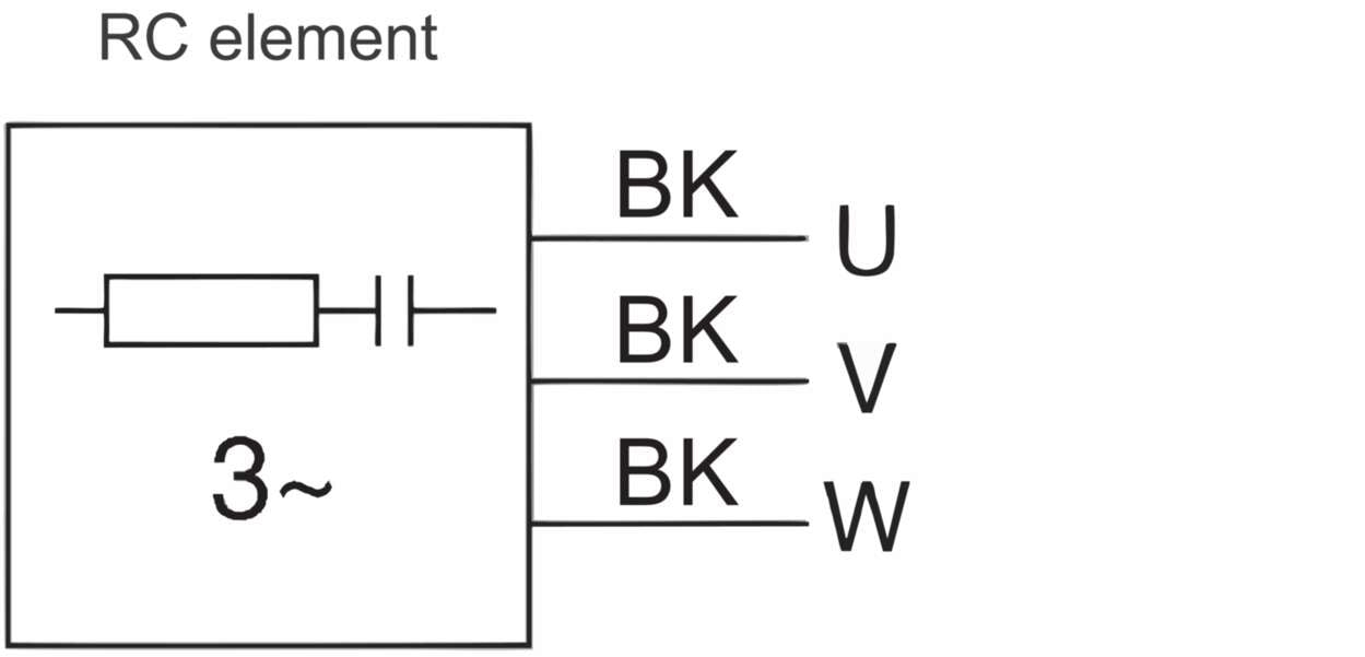 Protection and suppression techn|Motor suppression|In the control cabinet|In the control cabinet