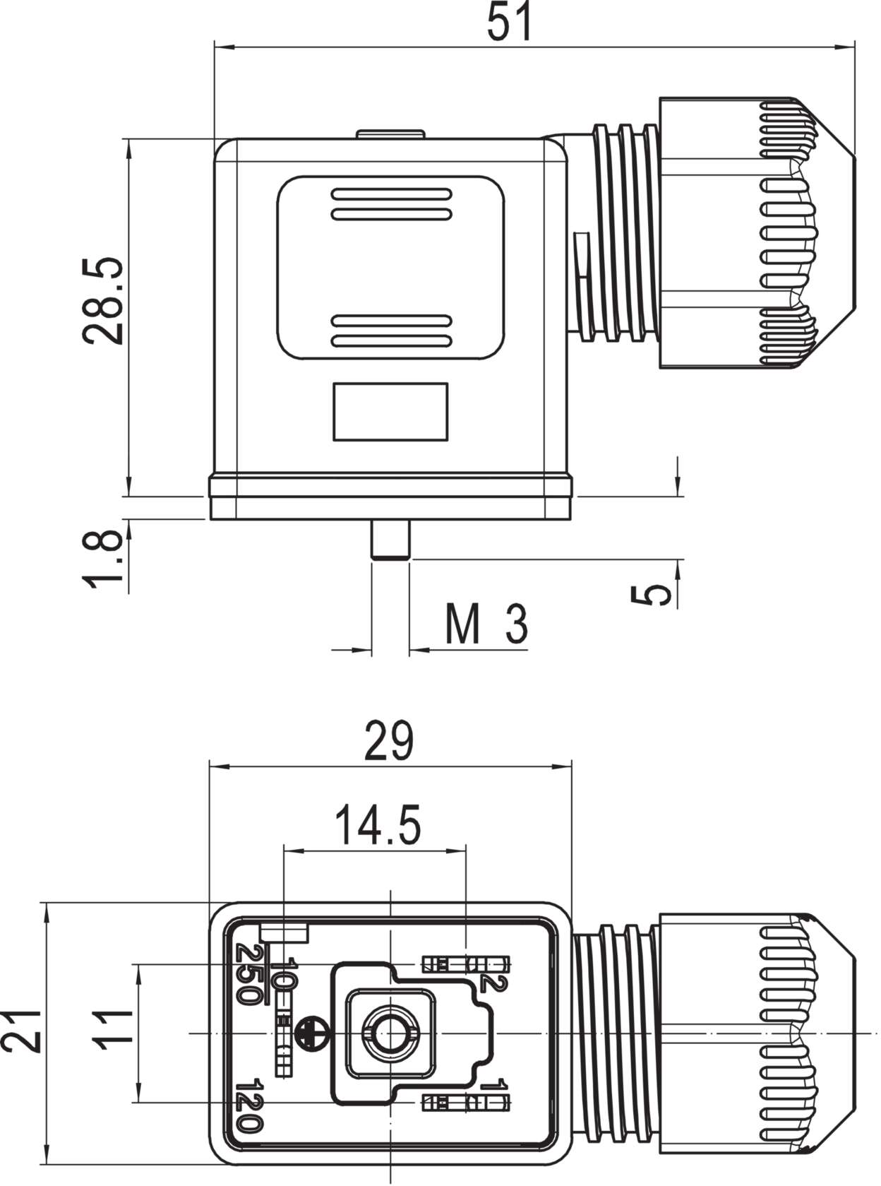 Protection and suppression techn|Valve connector|configurable|Design B Ind.