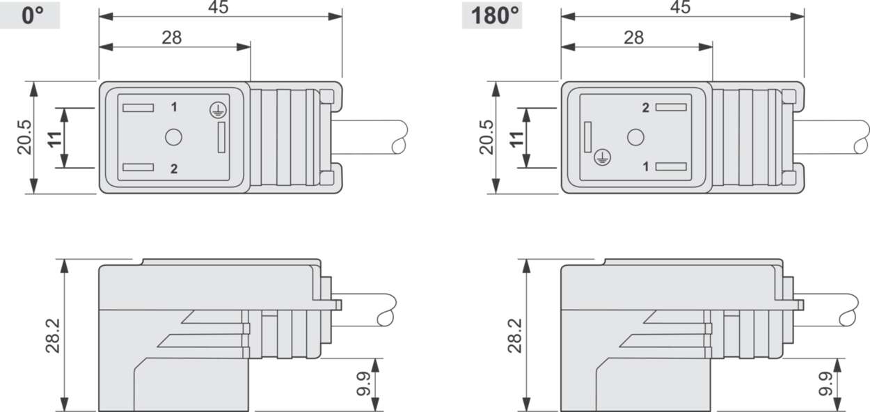 Protection and suppression techn|Valve connector|With cable|Design B Ind.