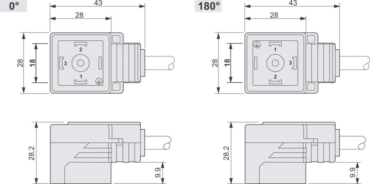 Protection and suppression techn|Valve connector|With cable|Design A