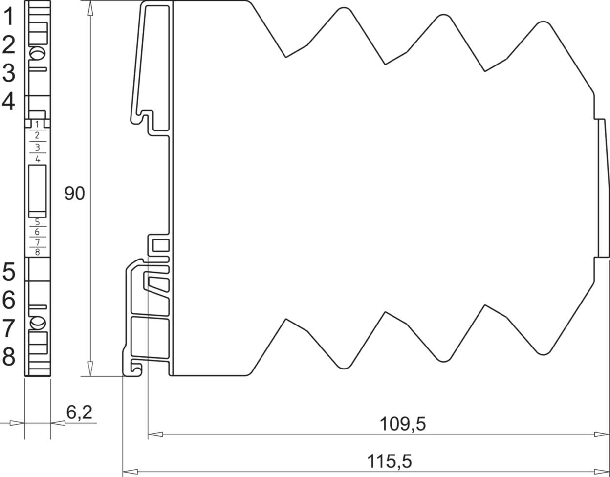 Converter|Isolation converter|Temperature limit switch|Temperature limit switch