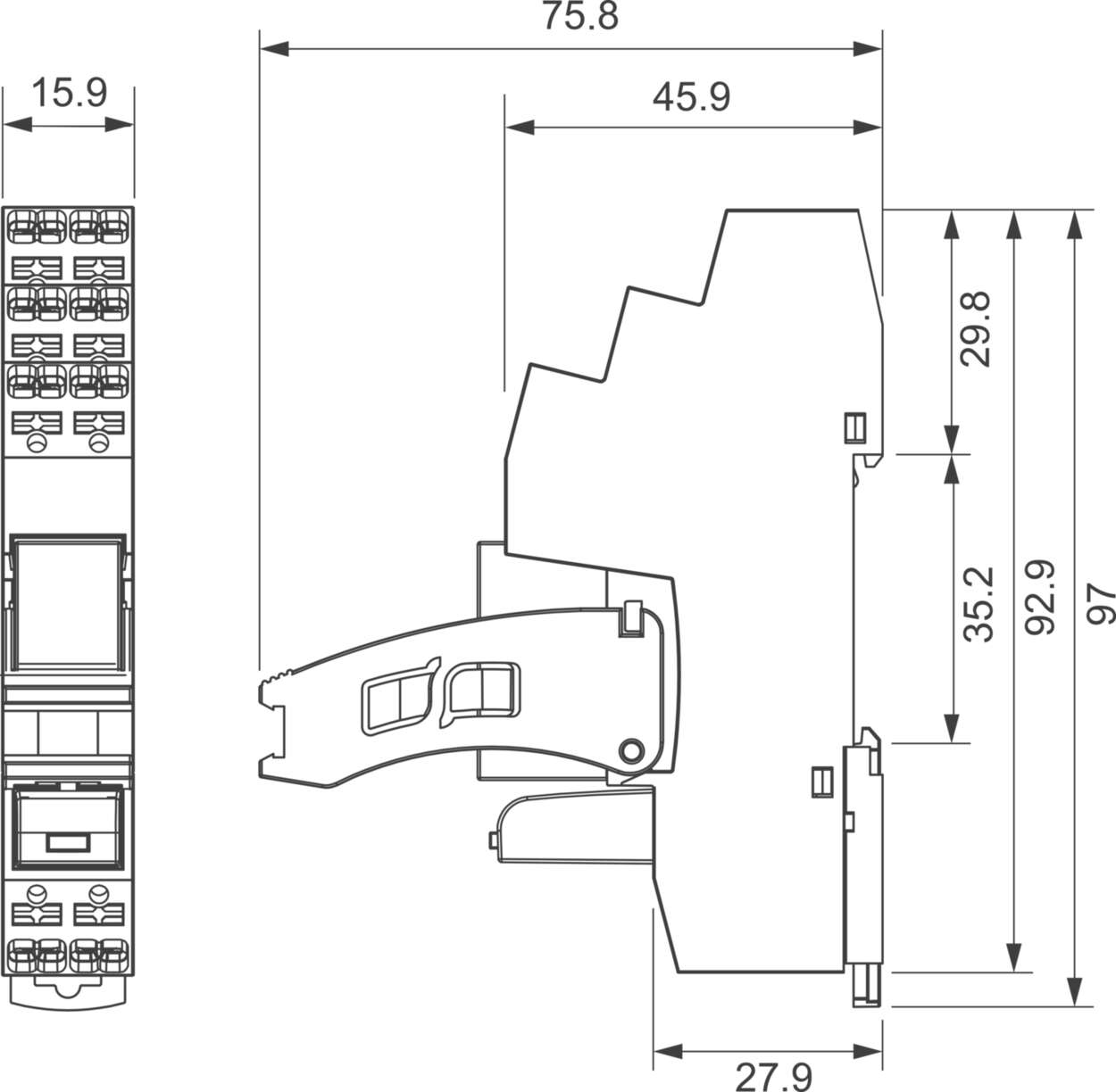 Control unit|Relay coupler|Standard contacts|LCIS