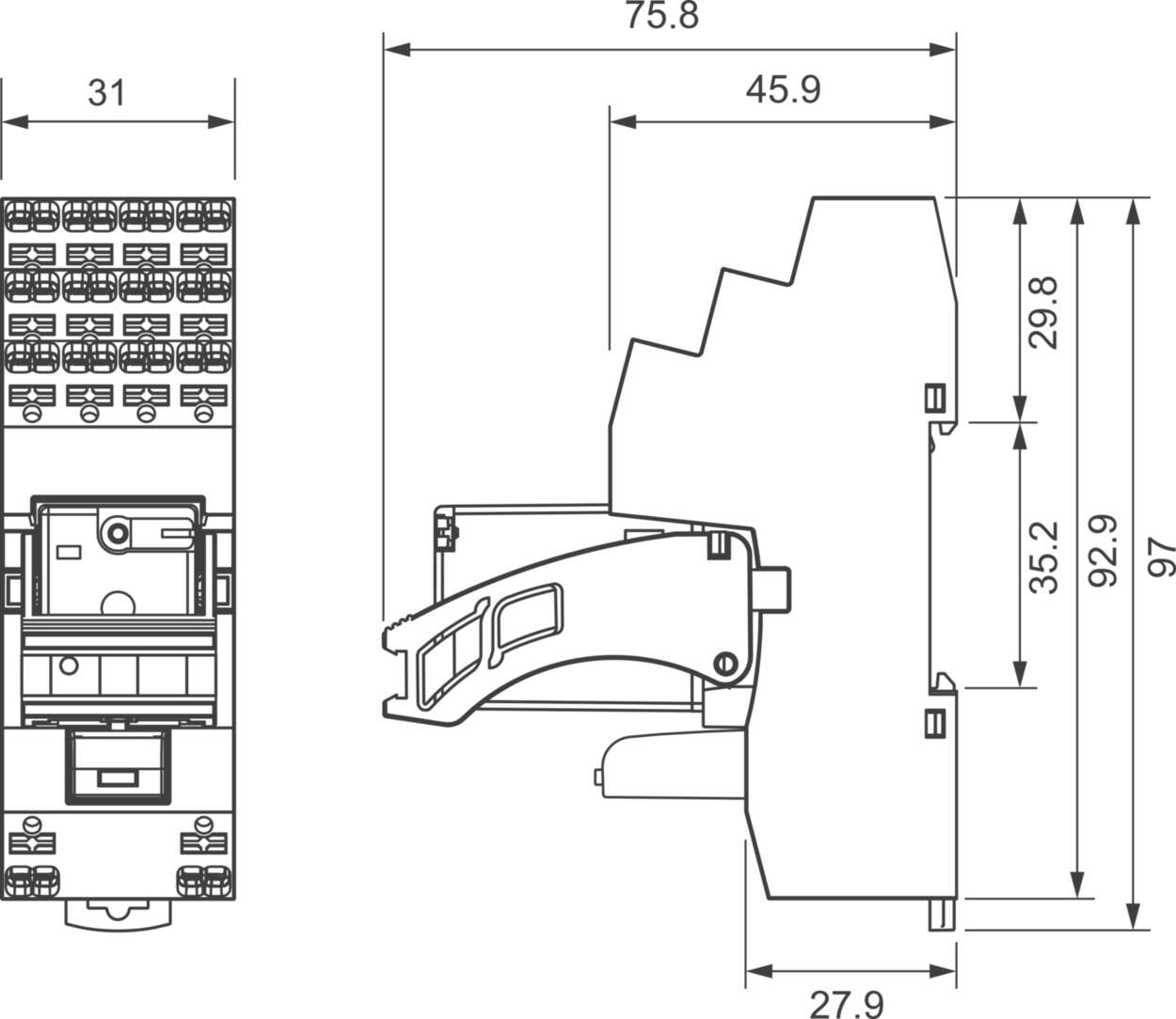 Control unit|Relay coupler|Standard contacts|LCIS