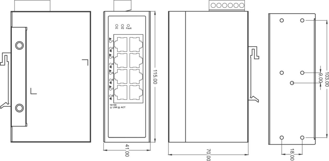 Communication|Industrial Ethernet|Unmanaged Switch|Unmanaged Switch