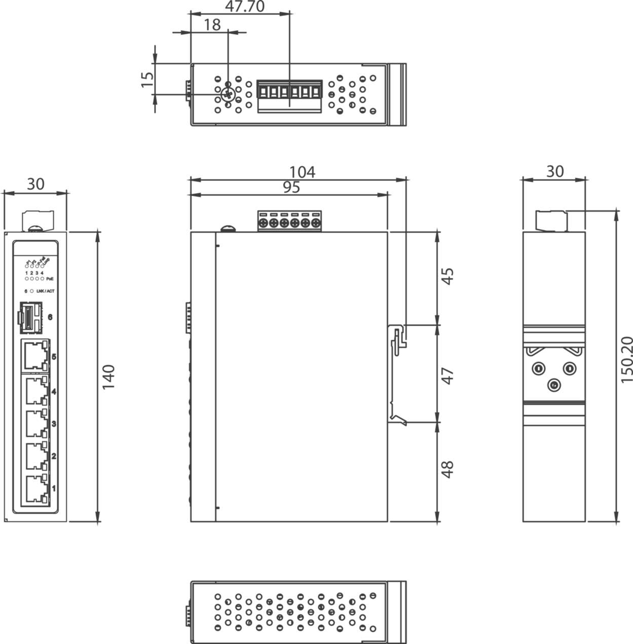 Communication|Industrial Ethernet|Unmanaged Switch|Unmanaged Switch