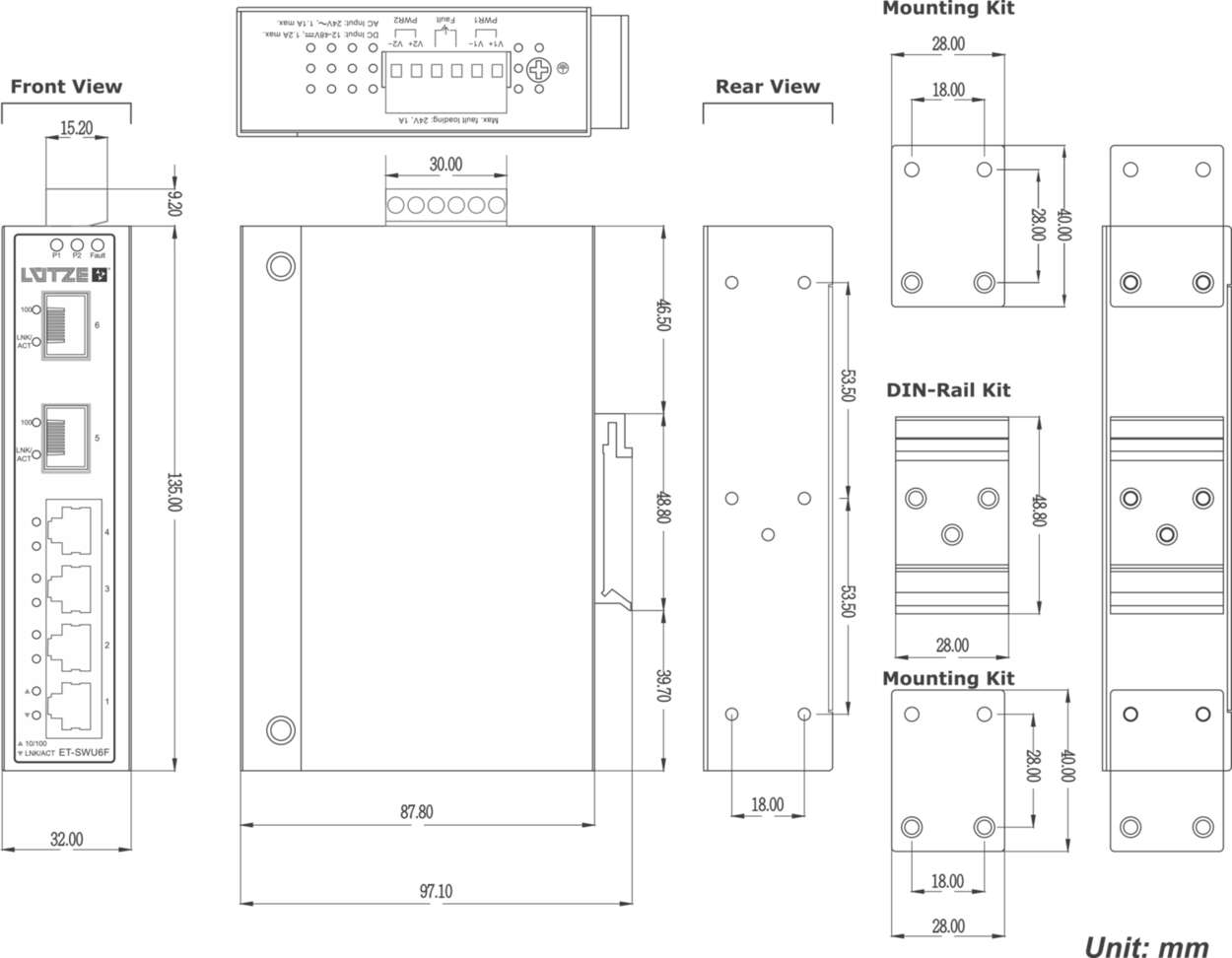 Communication|Industrial Ethernet|Unmanaged Switch|Unmanaged Switch