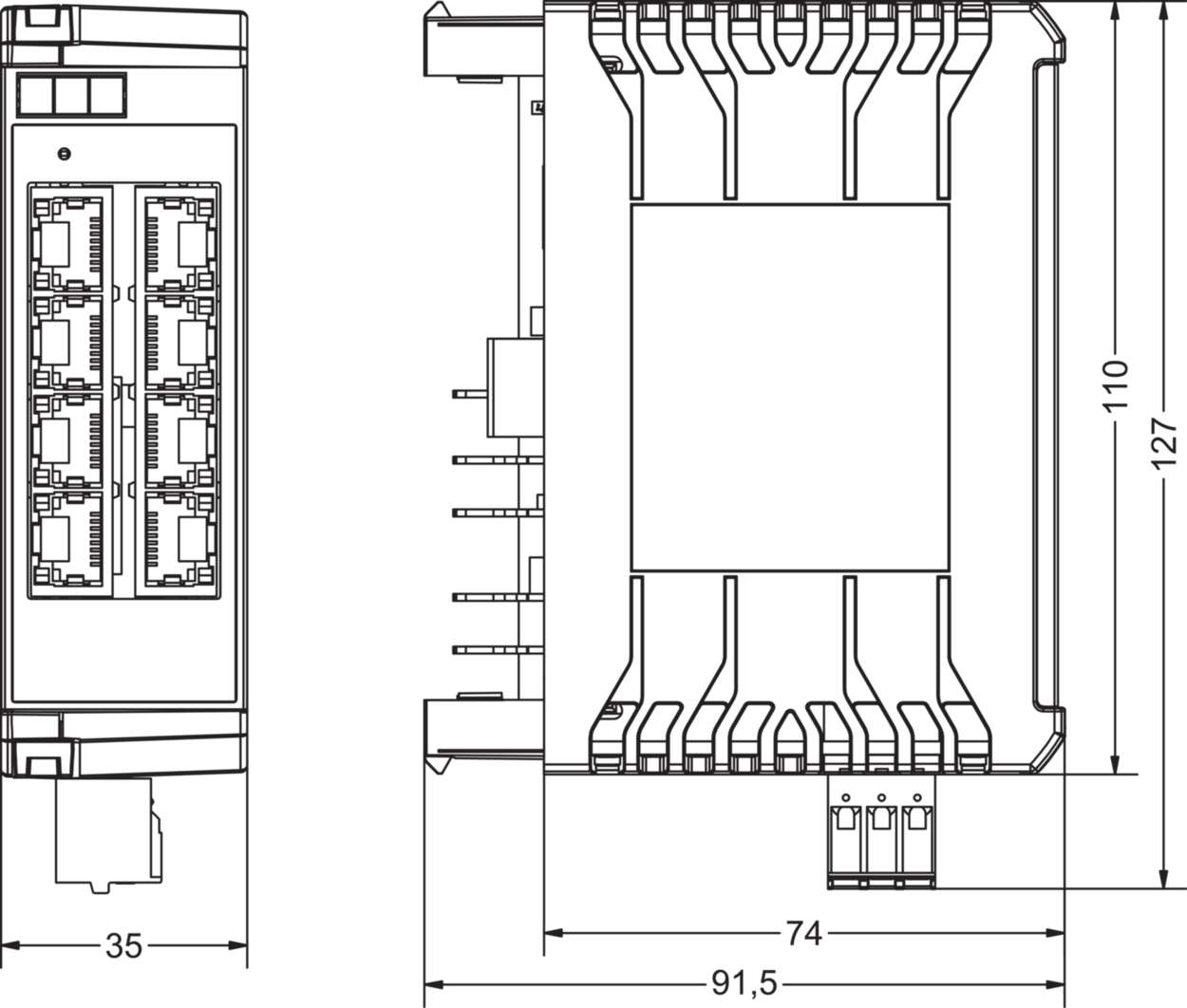 Communication|Industrial Ethernet|Unmanaged Switch|Unmanaged Switch