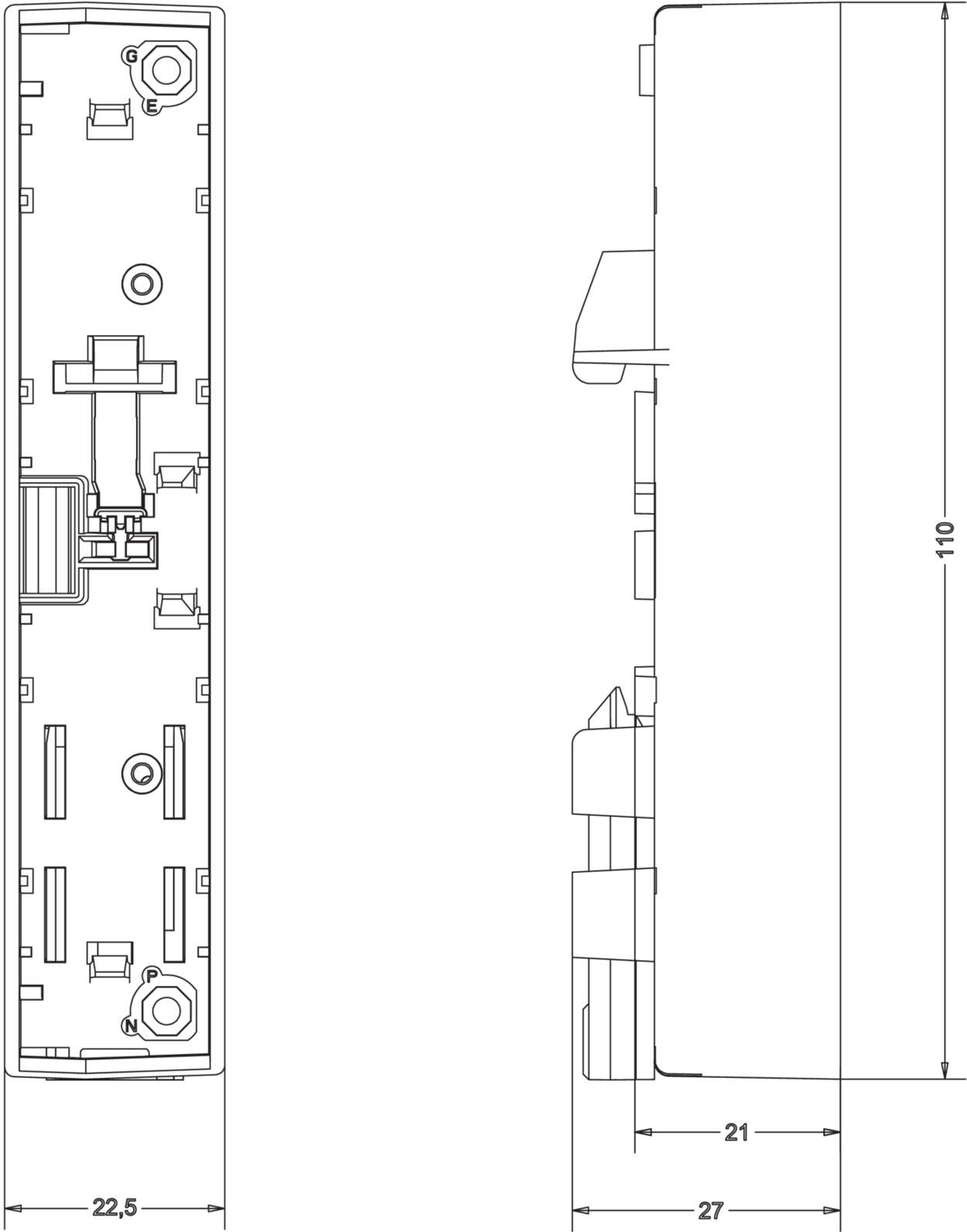 Housing|LCOS|Functional housing|22.500 mm