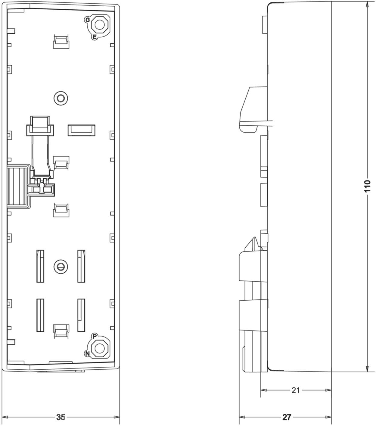 Housing|LCOS|Functional housing|35 mm