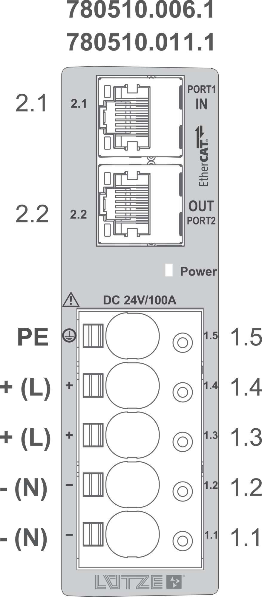 Housing|LCOS|Supply set BUS|70 mm