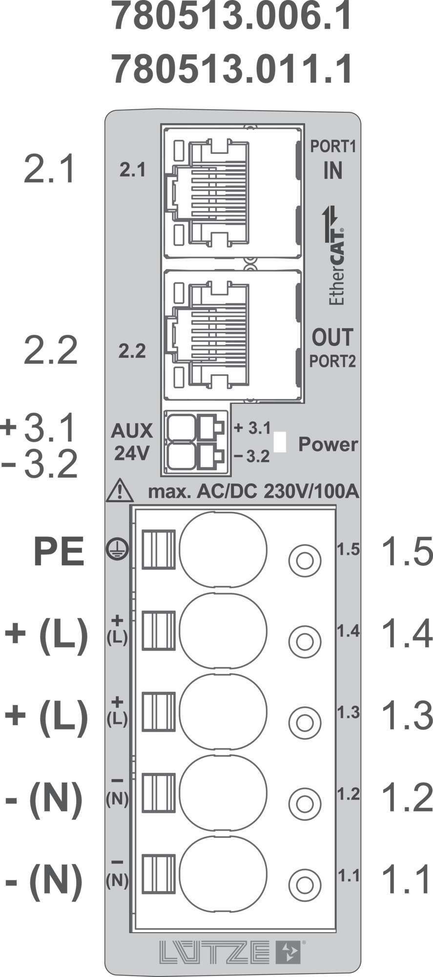 Housing|LCOS|Supply set BUS|70 mm