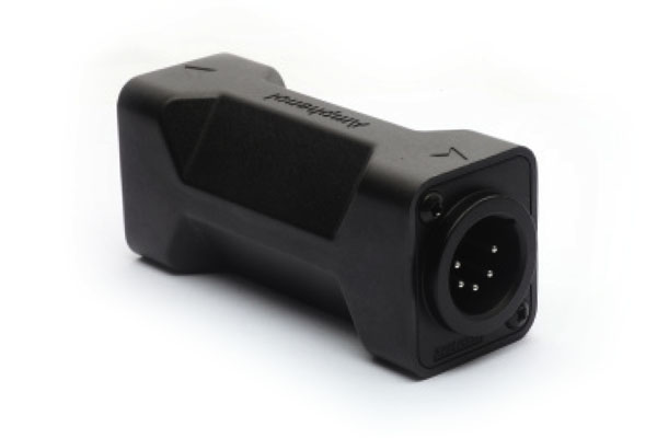 AC5M5MDW 5 Pole XLRMale Blank D Shell In-line Adapter, Pre-wired, Black