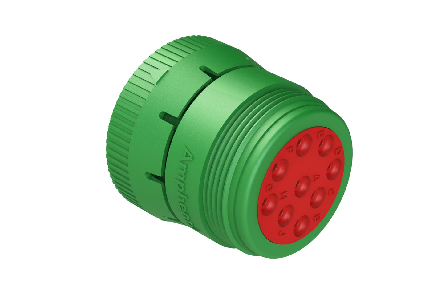 AHD16-9-1939S80 9 Position Plug, Female Connector with Threaded Rear, J1939. HD16-9-1939S-P080