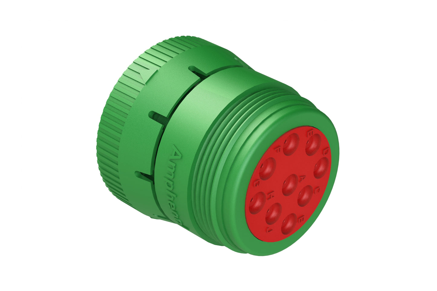 AHD16-9-1939S8R 9 Position Plug with Reduced Rear Seal, Female Connector with Threaded Rear, J1939