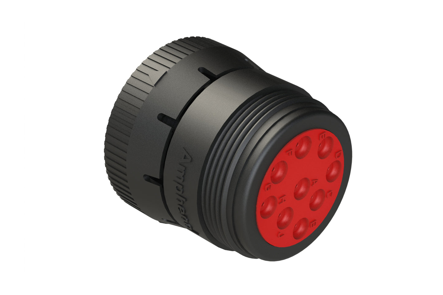 AHD16-9-1939SE 9 Position Plug with Reduced Rear Seal, Female Connector, Threaded Rear, J1939. HD16-9-1939SE