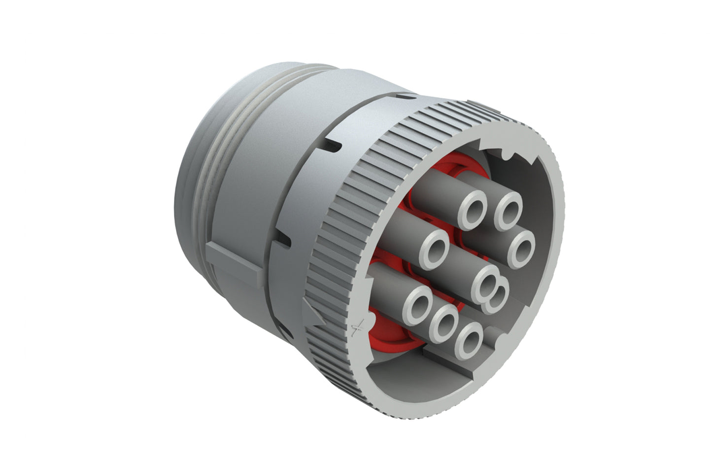 AHD16-9-96SE 9 Position Plug, Female Connector with Threaded Rear, Reduced Diameter Seal, Coupling Ring. HD16-9-96SE