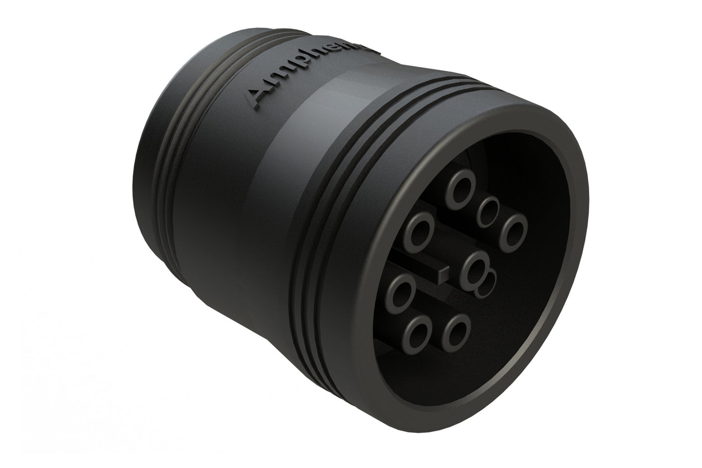 AHD17-9-1939S 9 Position Plug, Female Connector with Threaded Rear without Coupling Ring, J1939. HD17-9-1939S