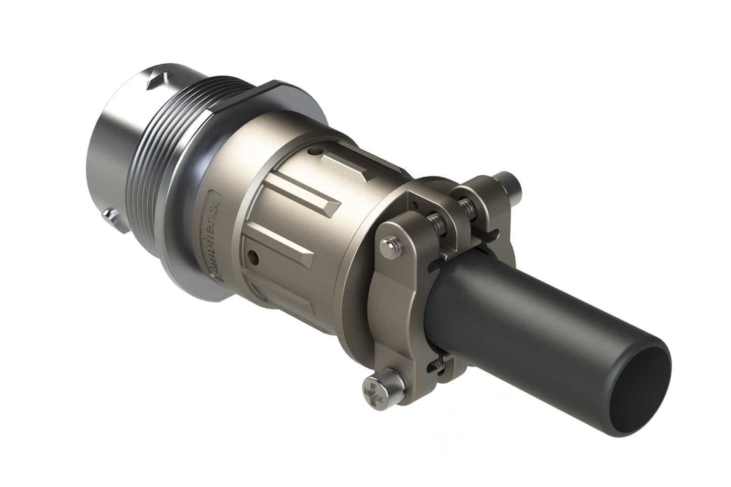 AHDM04-18-06SN-059 6 Position Receptacle Kit, Shell Size 18, Socket, Wide Thread, Cable Clamp Backshell. HD34-18-6SN-059