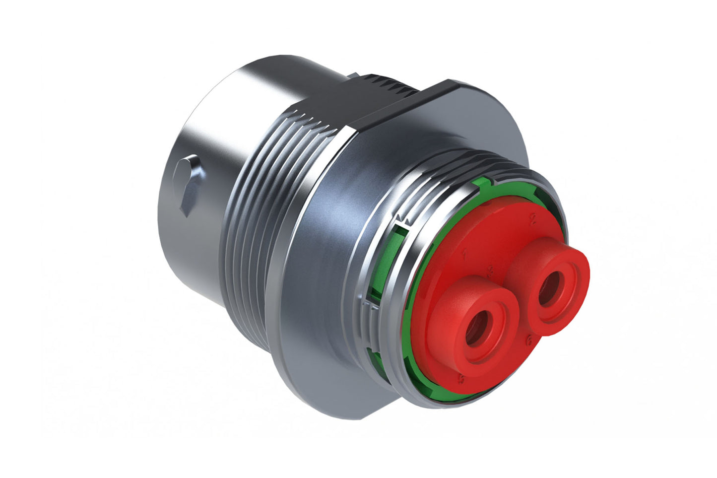 AHDM04-18-06SN-C030 2 Position Receptacle, Socket, Shell Size 18, Wide Thread. HD34-18-6SN-C030