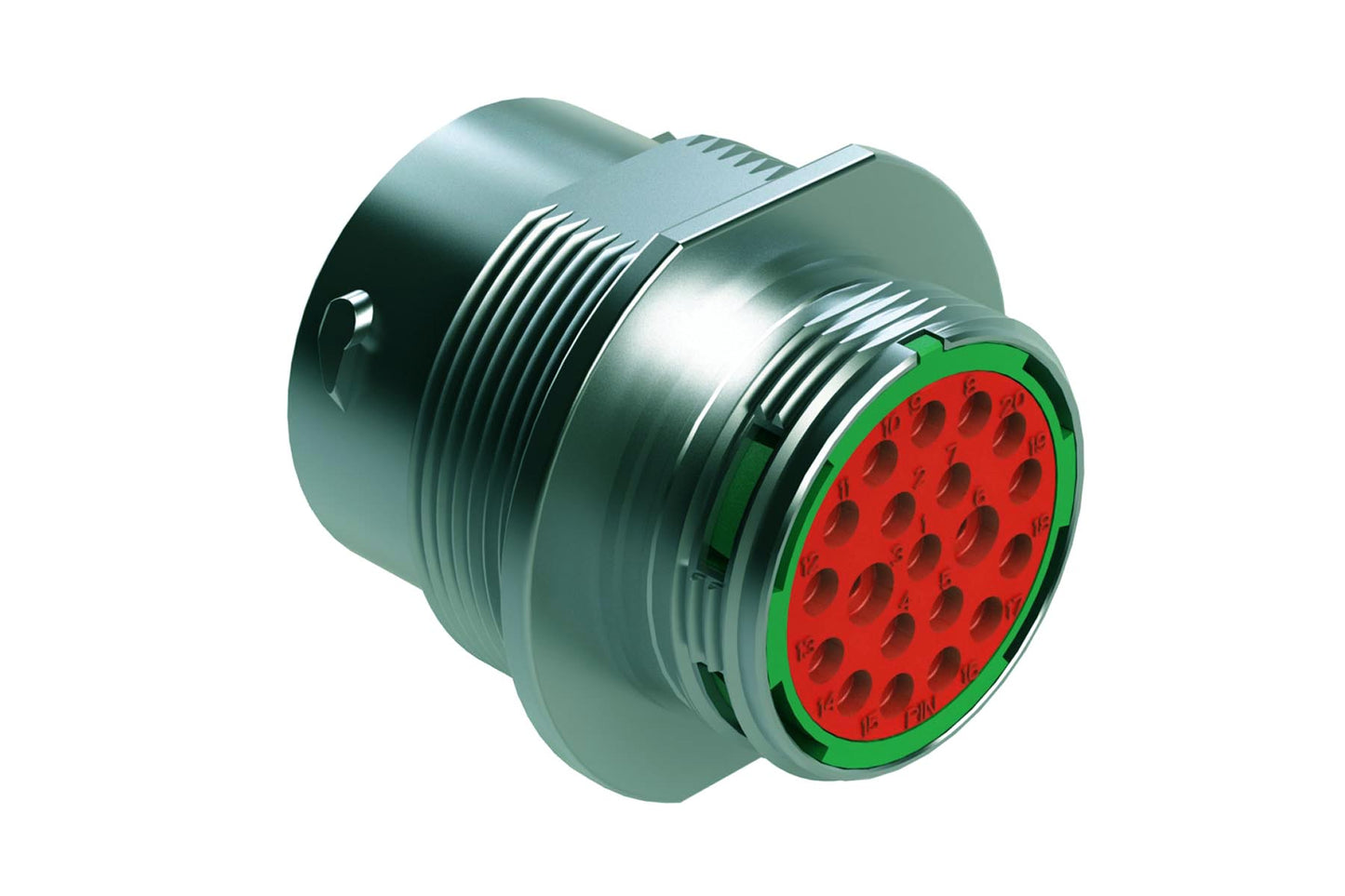 AHDM04-18-20PN 20 Position Receptacle, Pin, Shell Size 18, Standard Seal, Wide Thread. HD34-18-20PN