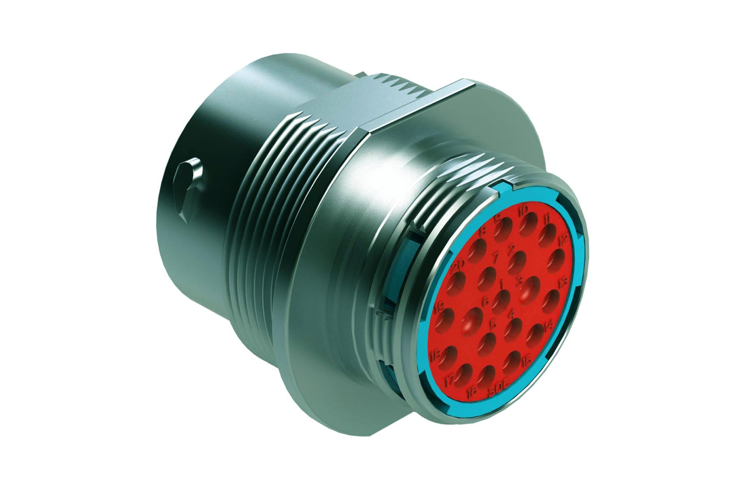 AHDM04-18-20SR 20 Position Receptacle, Socket, Shell Size 18, Reduced Diameter Seall, Wide Thread