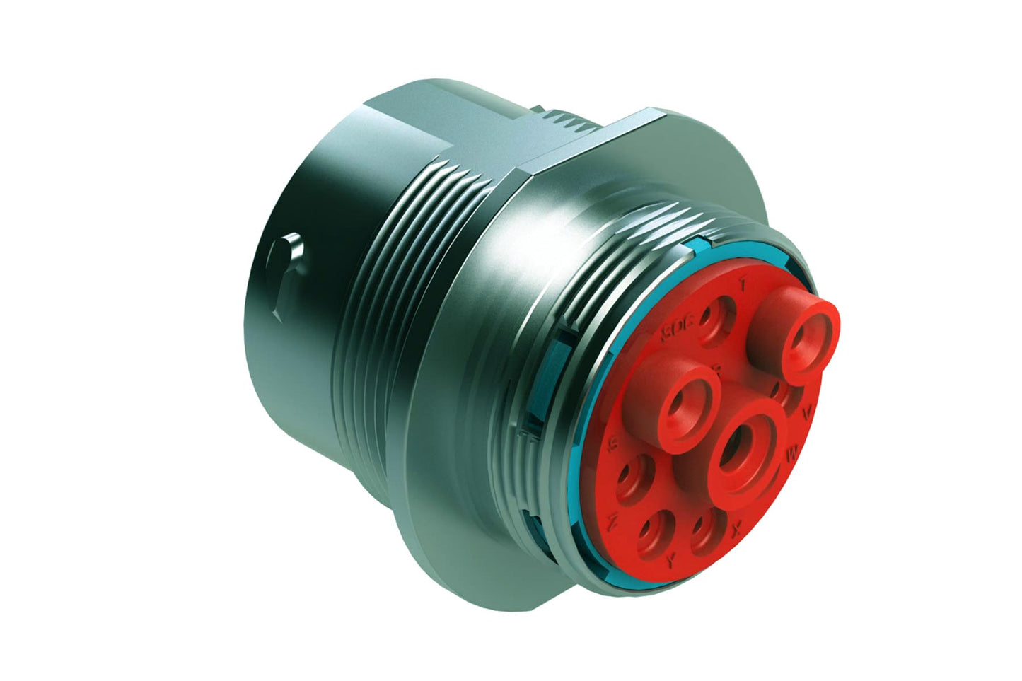 AHDM04-24-09SR 9 Position Receptacle, Socket, Shell Size 24, Reduced Diameter Seal, Wide Thread. HD34-24-9SN-L005
