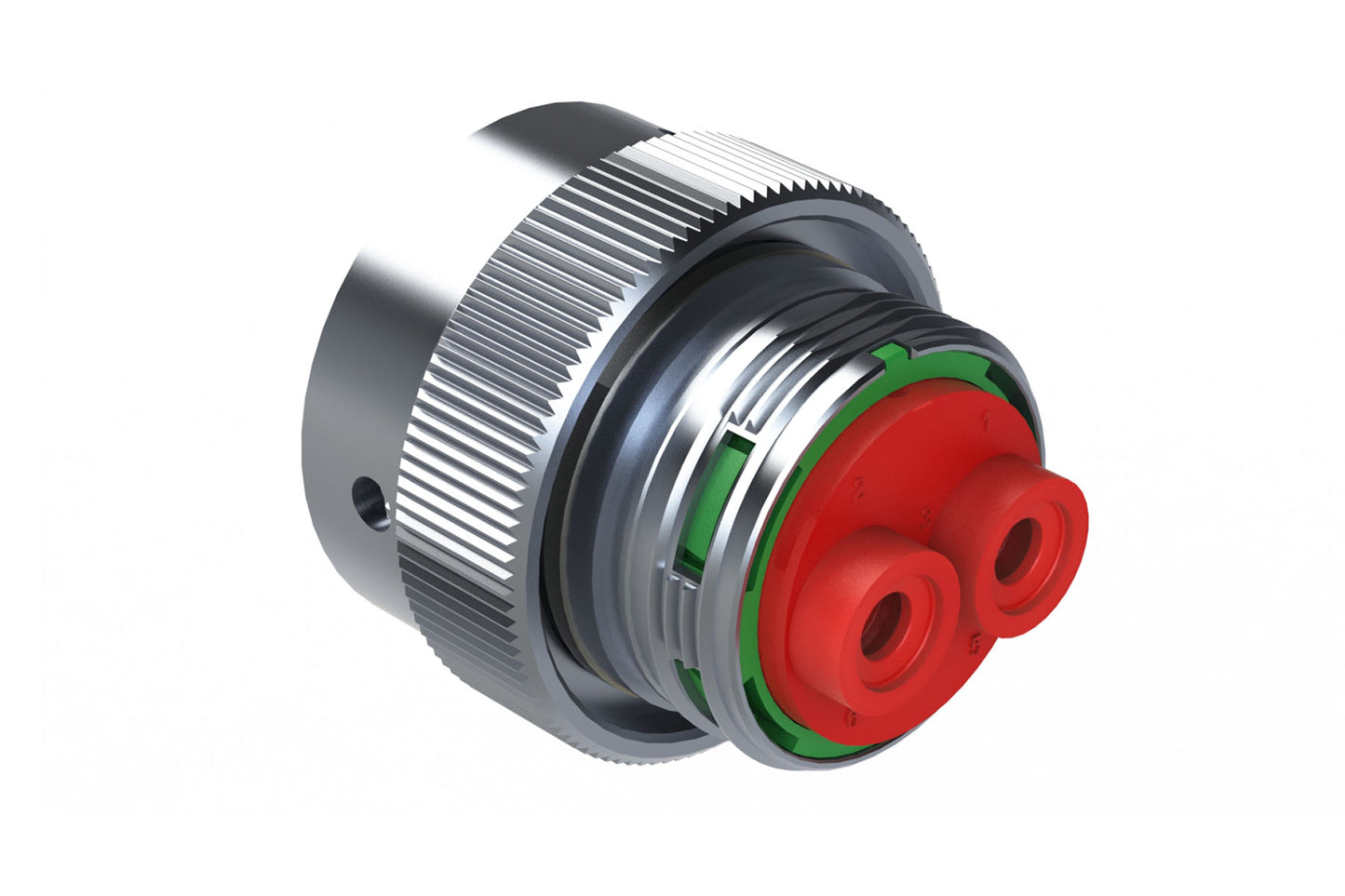 AHDM06-18-06PN-C030 2 Position Plug, Pin, Shell Size 18, Wide Thread. HD36-18-6PN-C030