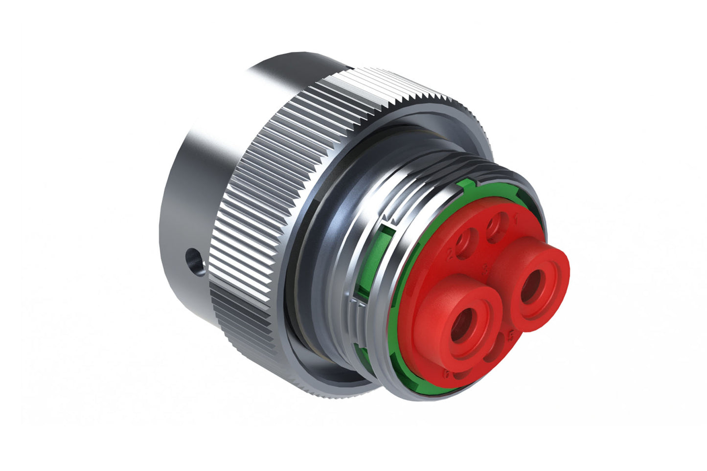 AHDM06-18-06PN 6 Position Plug, Pin, Shell Size 18, Wide Thread. HD36-18-6PN