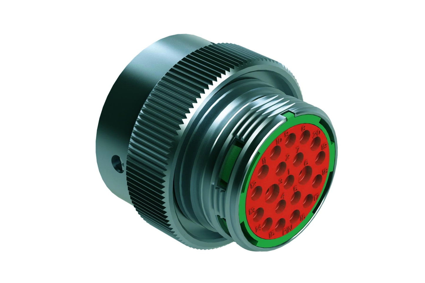 AHDM06-18-20PN 20 Position Plug, Shell Size 18, Pin, Standard Seal, Wide Thread. HD36-18-20PN