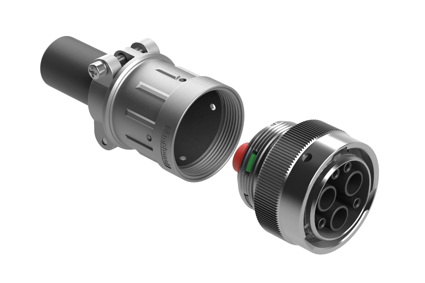 AHDM06-24-07SN-CL22-059 7 Position Plug Kit, Shell Size 24, Socket, Standard Seal, Wide Thread Adapter, Cable Clamp Backshell