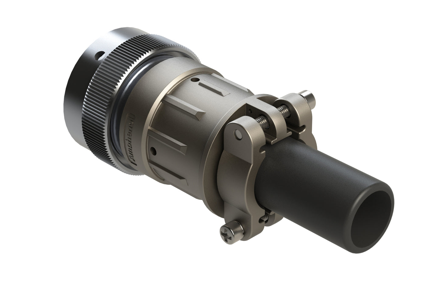 AHDM06-24-09SR-059 9 Position Plug Kit, Shell Size 24, Socket, Reduced Diameter Seal, Wide Thread, Cable Clamp Backshell. HD36-24-09SE-059