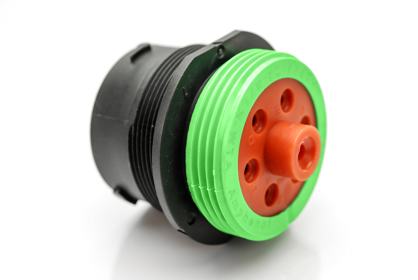 AHDP04-24-07SN-WTA 7 Position Receptacle, Socket, Shell Size 24, Normal Diameter Seal (Green Adapter), Wide Thread Adapter