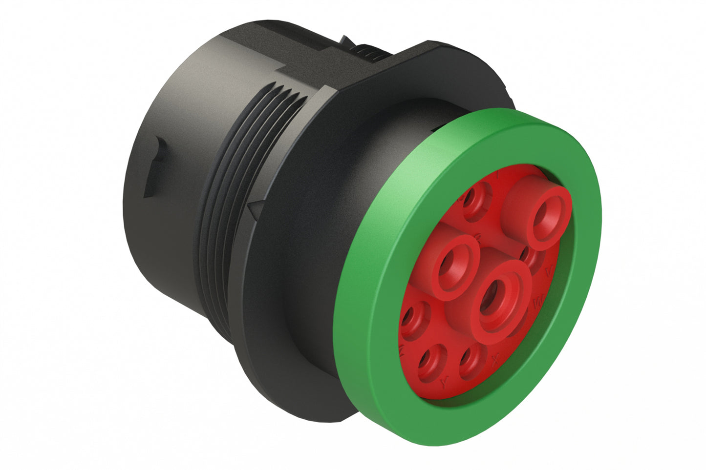AHDP04-24-09SN-BRA 9 Position Receptacle, Socket, Shell Size 24, Normal Diameter Seal (Green Adapter), Backshell Ring Adapter. HDP24-24-9SN-L017