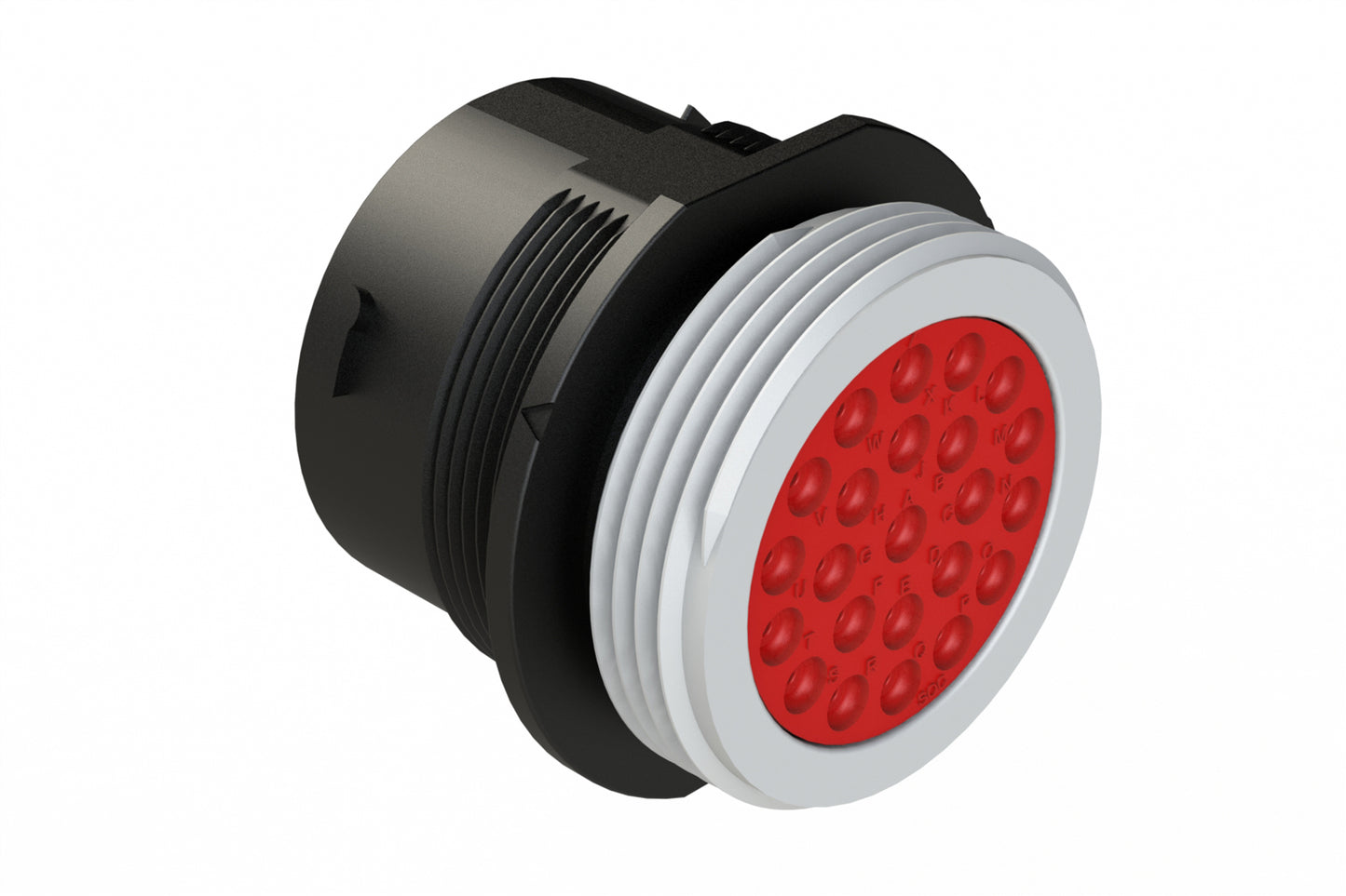 AHDP04-24-23ST-WTA 23 Position Receptacle, Socket, Shell Size 24, Plastic, Thin Diameter Seal (Grey Adapter), Wide Thread Adapter (WTA)