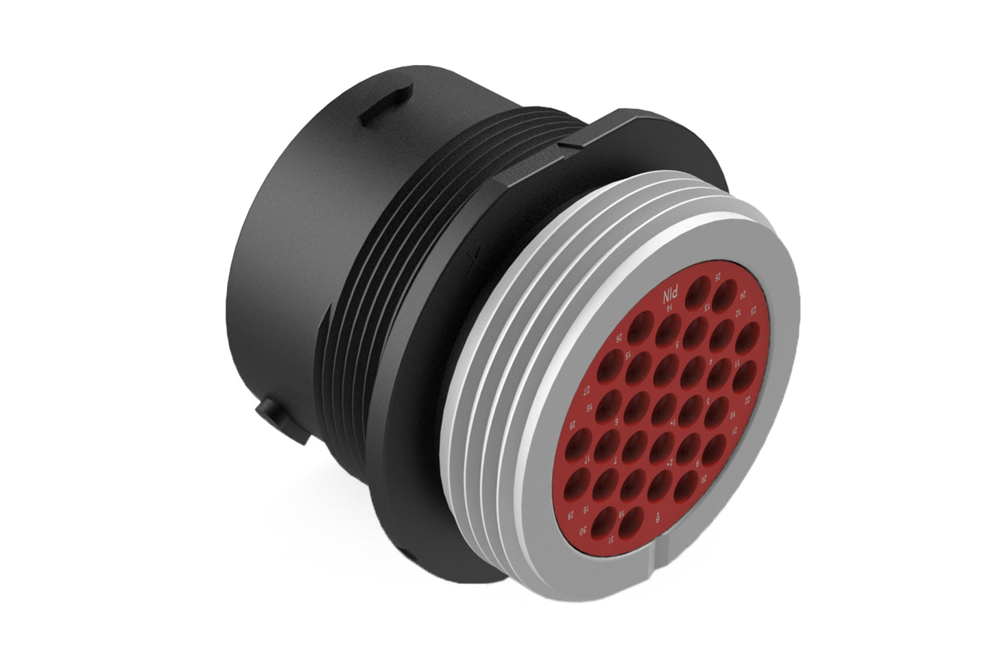 AHDP04-24-31PT-WTA 31 Position Receptacle, Pin, Shell Size 24, Thin Diameter Seal, Wide Thread Adapter. HDP24-24-31PT-L024