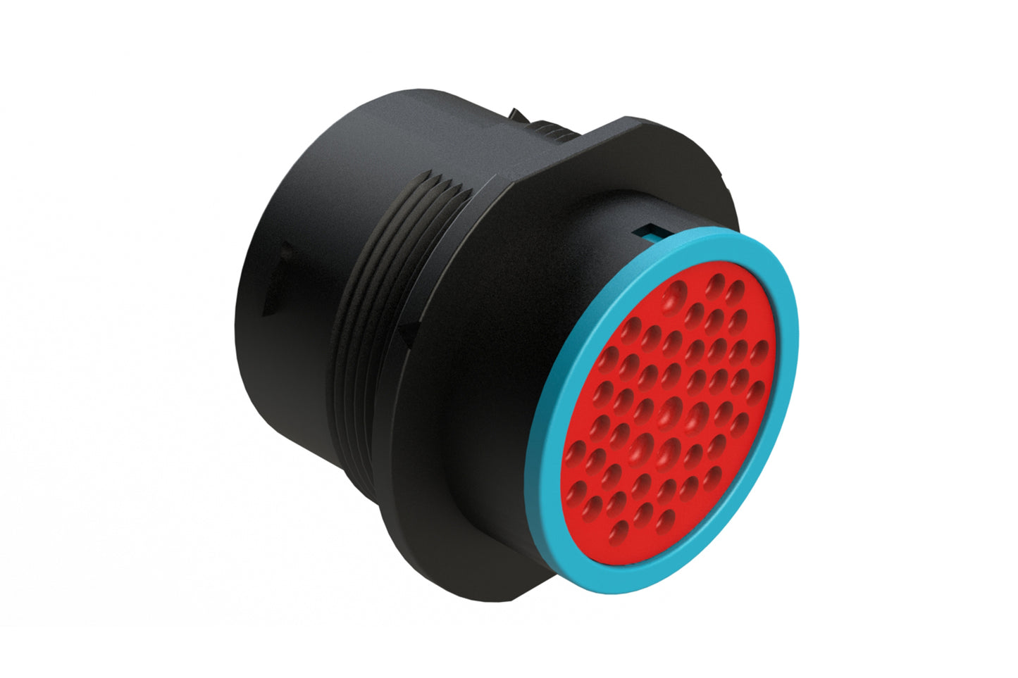 AHDP04-24-47SR-SRA 47 Position Receptacle, Socket, Shell Size 24, Reduced Diameter Seal (Blue Adapter), Smooth Ring Adapter, Dustcap Included. HDP24-24-47SE