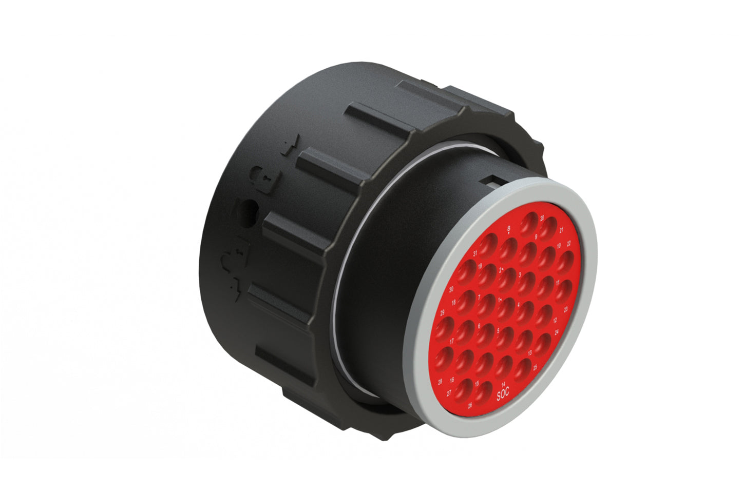 AHDP06-24-31ST-SRA 31 Position Plug, Socket, Shell Size 24, Thin Diameter Seal, Smooth Ring Adapter. HDP26-24-31ST